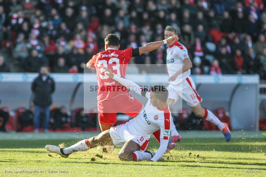 Kevin Akpoguma, Elia Soriano, flyeralarm Arena, Fortuna Düsseldorf, FC Würzburger Kickers, 2. Bundesliga, 04.12.2016 - Bild-ID: 2174902