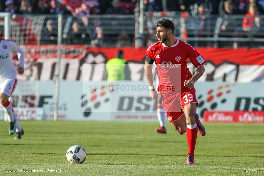 Elia Soriano, flyeralarm Arena, Fortuna Düsseldorf, FC Würzburger Kickers, 2. Bundesliga, 04.12.2016 - Bild-ID: 2174903