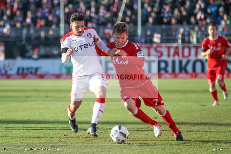 Felix Müller, Arianit Ferati, flyeralarm Arena, Fortuna Düsseldorf, FC Würzburger Kickers, 2. Bundesliga, 04.12.2016 - Bild-ID: 2174933