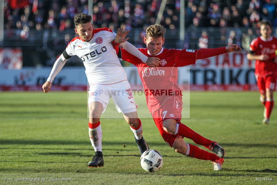 Arianit Ferati, Felix Müller, flyeralarm Arena, Fortuna Düsseldorf, FC Würzburger Kickers, 2. Bundesliga, 04.12.2016 - Bild-ID: 2174934