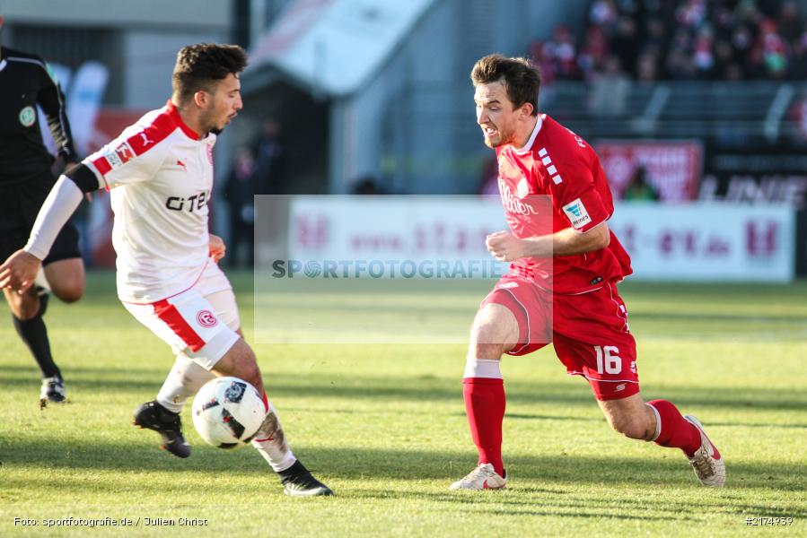 Felix Müller, Arianit Ferati, flyeralarm Arena, Fortuna Düsseldorf, FC Würzburger Kickers, 2. Bundesliga, 04.12.2016 - Bild-ID: 2174939