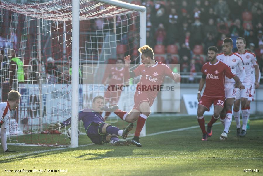 Tobias Schröck, Michael Rensing, flyeralarm Arena, Fortuna Düsseldorf, FC Würzburger Kickers, 2. Bundesliga, 04.12.2016 - Bild-ID: 2174941