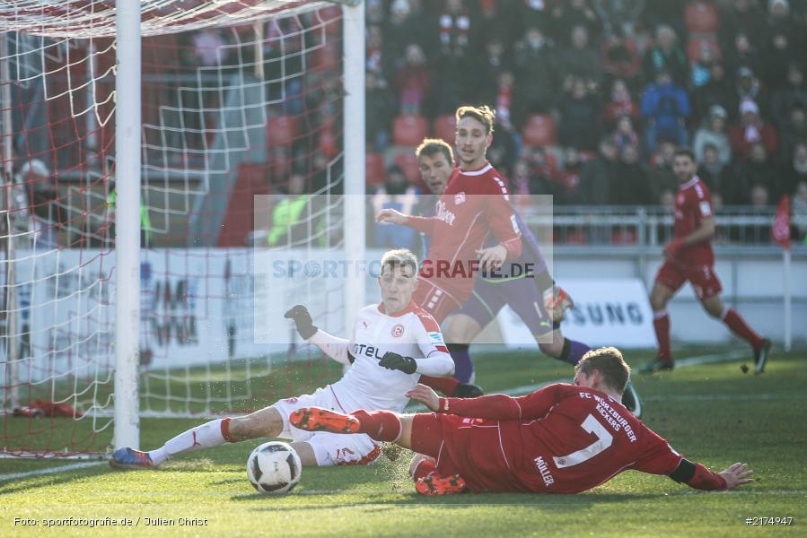 Felix Müller, Julian Koch, flyeralarm Arena, Fortuna Düsseldorf, FC Würzburger Kickers, 2. Bundesliga, 04.12.2016 - Bild-ID: 2174947