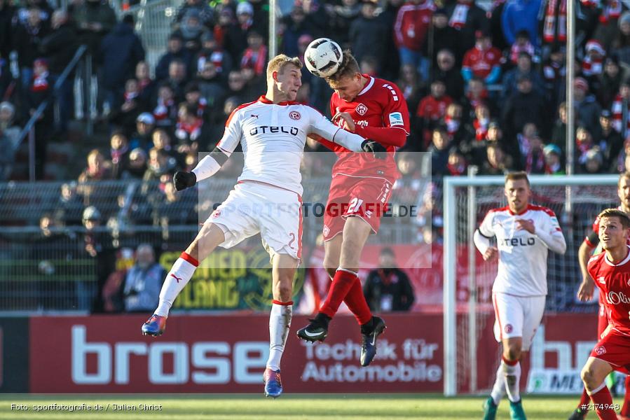 Tobias Schröck, Julian Koch, flyeralarm Arena, Fortuna Düsseldorf, FC Würzburger Kickers, 2. Bundesliga, 04.12.2016 - Bild-ID: 2174948