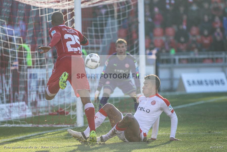 David Pisot, Kevin Akpoguma, flyeralarm Arena, Fortuna Düsseldorf, FC Würzburger Kickers, 2. Bundesliga, 04.12.2016 - Bild-ID: 2174951