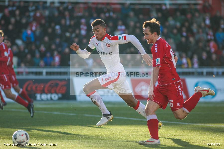 Peter Kurzweg, Kevin Akpoguma, flyeralarm Arena, Fortuna Düsseldorf, FC Würzburger Kickers, 2. Bundesliga, 04.12.2016 - Bild-ID: 2174957