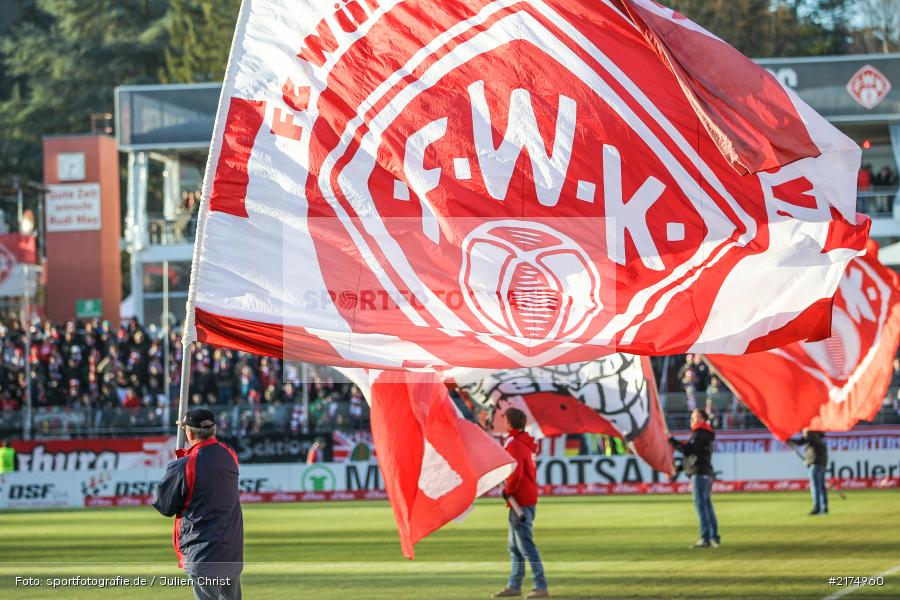 FWK Fahne, flyeralarm Arena, Fortuna Düsseldorf, FC Würzburger Kickers, 2. Bundesliga, 04.12.2016 - Bild-ID: 2174960