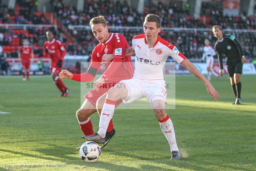 Marcel Sobottka, Tobias Schröck, flyeralarm Arena, Fortuna Düsseldorf, FC Würzburger Kickers, 2. Bundesliga, 04.12.2016 - Bild-ID: 2174975