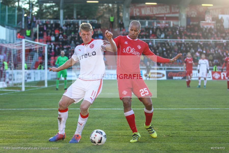 Axel Bellinghausen, David Pisot, flyeralarm Arena, Fortuna Düsseldorf, FC Würzburger Kickers, 2. Bundesliga, 04.12.2016 - Bild-ID: 2174990