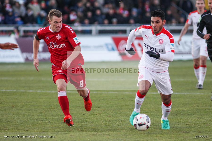 Özkan Yildirim, Emanuel Taffertshofer, flyeralarm Arena, Fortuna Düsseldorf, FC Würzburger Kickers, 2. Bundesliga, 04.12.2016 - Bild-ID: 2175002