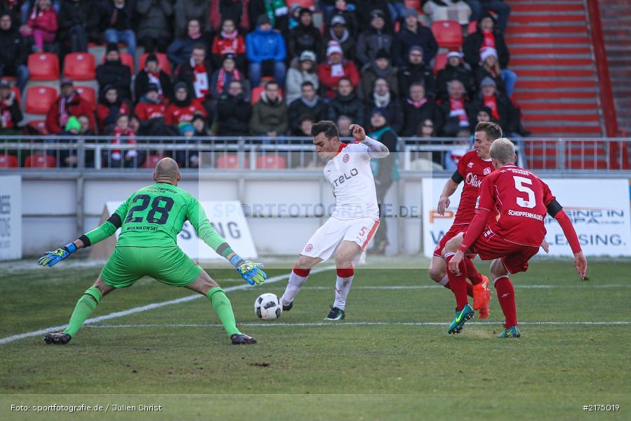Clemens Schoppenhauer, Robert Wulnikowski, Kaan Ayhan, flyeralarm Arena, Fortuna Düsseldorf, FC Würzburger Kickers, 2. Bundesliga, 04.12.2016 - Bild-ID: 2175019