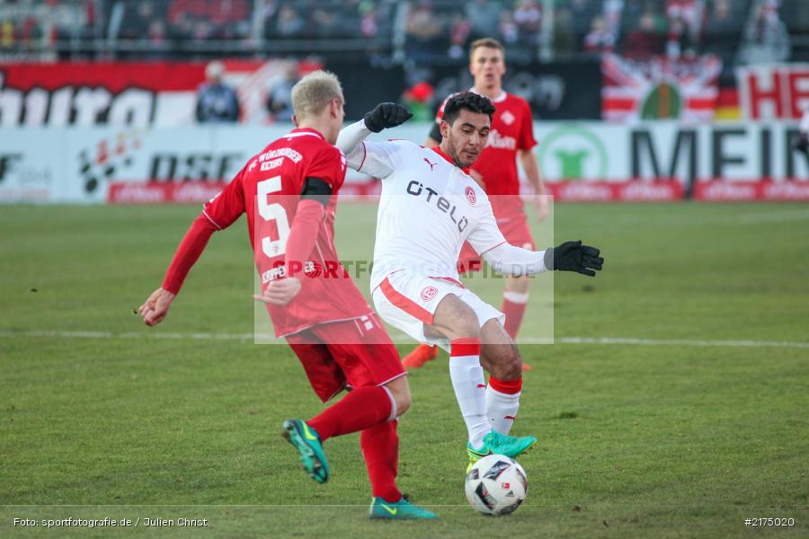 Özkan Yildirim, Clemens Schoppenhauer, flyeralarm Arena, Fortuna Düsseldorf, FC Würzburger Kickers, 2. Bundesliga, 04.12.2016 - Bild-ID: 2175020