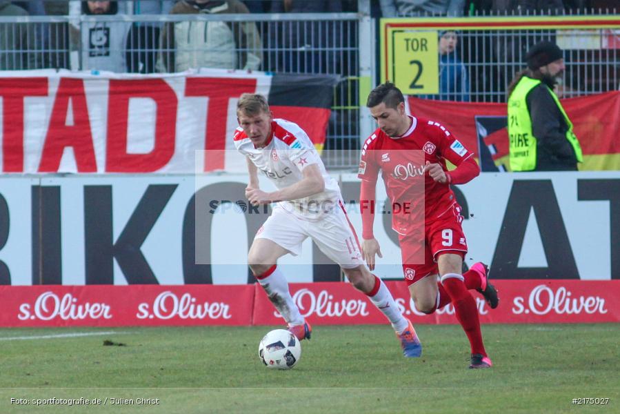 Amir Shapourzadeh, Axel Bellinghausen, flyeralarm Arena, Fortuna Düsseldorf, FC Würzburger Kickers, 2. Bundesliga, 04.12.2016 - Bild-ID: 2175027