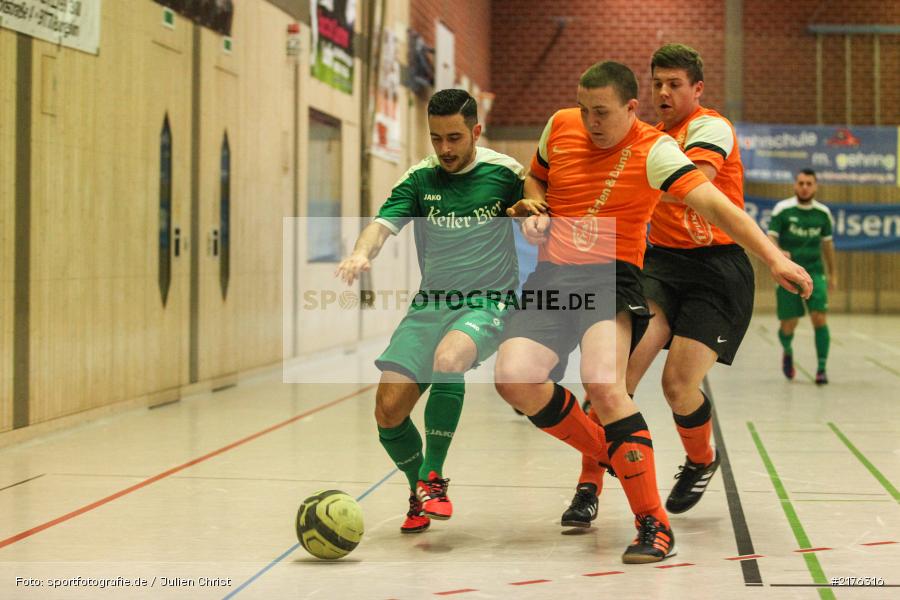 Abdurrahman Marangoz, Tobias Beringer, Niklas Kress, Fussball, 17.12.2016, SG Altengronau/Jossa, FV Karlstadt, Burgsinn, Mitternachtsturnier - Bild-ID: 2176316
