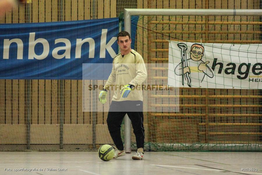 Tobias Reusch, Fussball, 17.12.2016, SG Burgsinn, TSV Karlburg, Burgsinn, Mitternachtsturnier - Bild-ID: 2176330