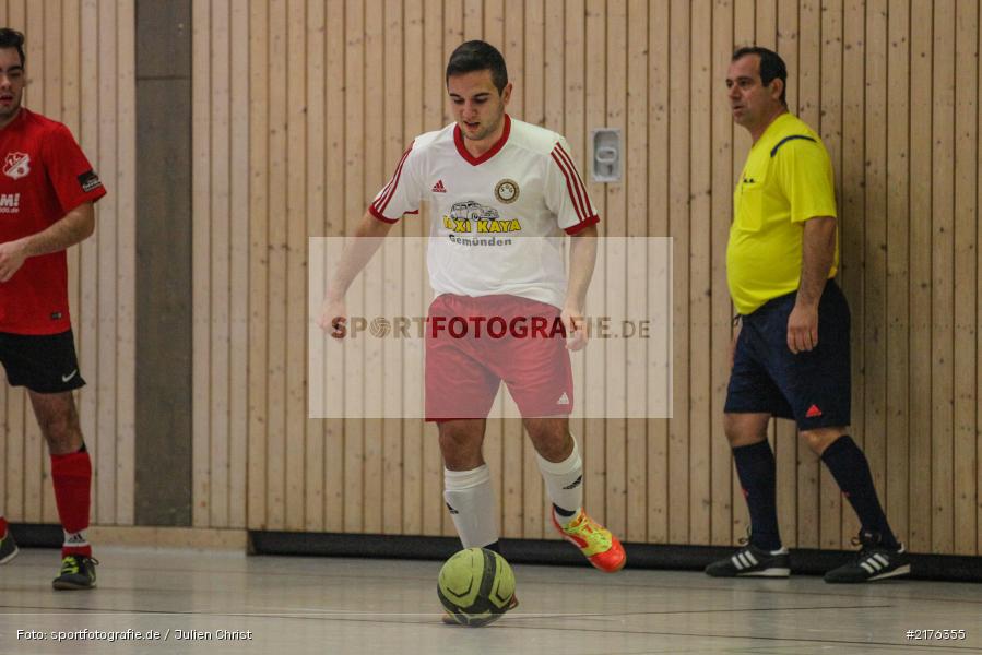 Simon Büttner, Fussball, 17.12.2016, SG Burgsinn, FC Ruppertshütten, Burgsinn, Mitternachtsturnier - Bild-ID: 2176355