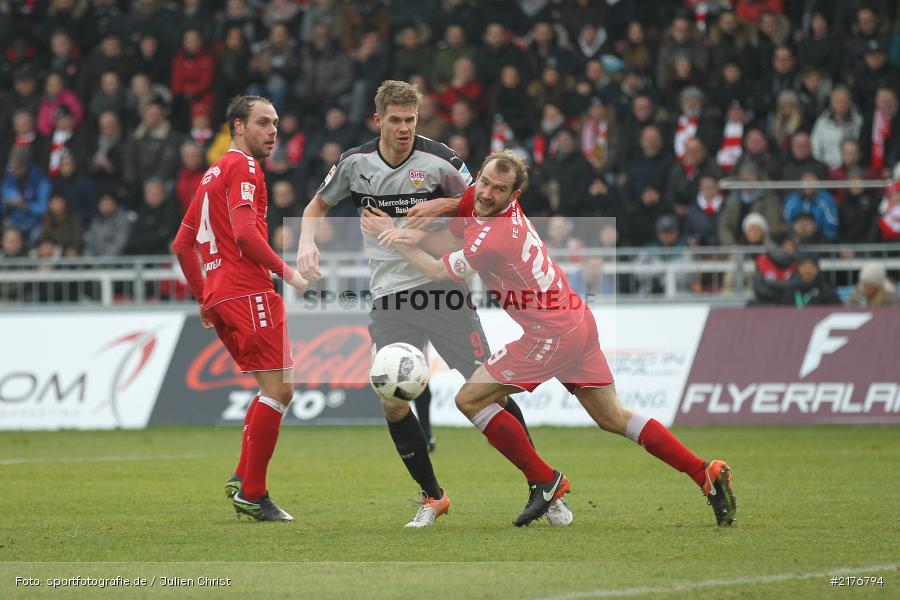 Sebastian Neumann, Rico Benatelli, Simon Terodde, FWK 1907, Würzburg, 2. Bundesliga, flyeralarm Arena, FC Würzburger Kickers - Bild-ID: 2176794