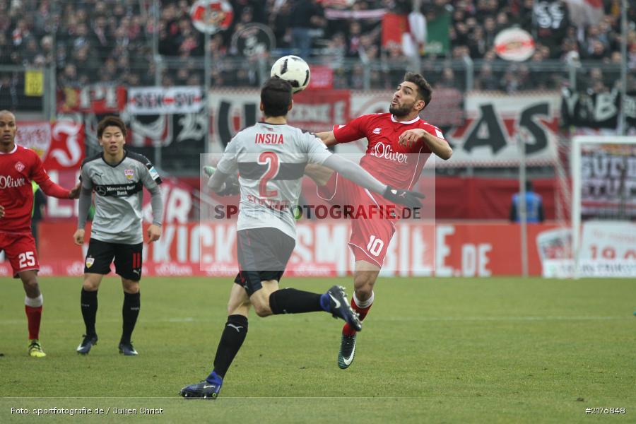 Emiliano Adrián Insúa Zapata, Nejmeddin Daghfous, VfB Stuttgart, FWK 1907, Würzburg, 2. Bundesliga, flyeralarm Arena, FC Würzburger Kickers - Bild-ID: 2176848