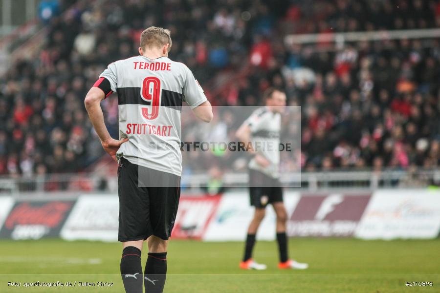 Simon Terodde, Kevin Großkreutz, VfB Stuttgart, FWK 1907, Würzburg, 2. Bundesliga, flyeralarm Arena, FC Würzburger Kickers - Bild-ID: 2176893
