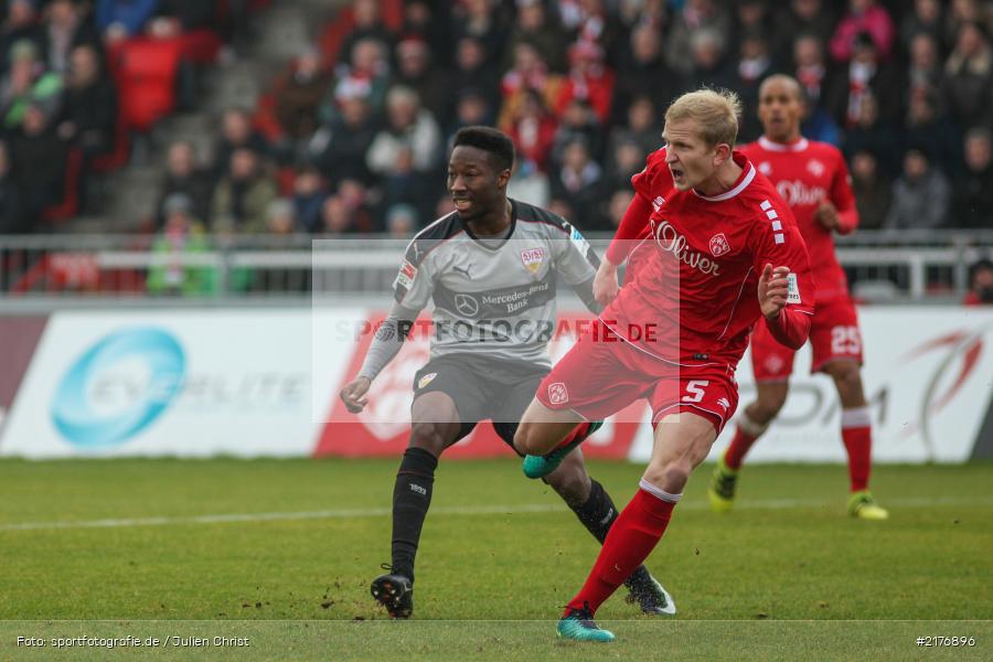 Carlos Mané, Clemens Schoppenhauer, VfB Stuttgart, FWK 1907, Würzburg, 2. Bundesliga, flyeralarm Arena, FC Würzburger Kickers - Bild-ID: 2176896