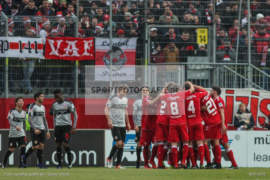 Torjubel, VfB Stuttgart, FWK 1907, Würzburg, 2. Bundesliga, flyeralarm Arena, FC Würzburger Kickers - Bild-ID: 2176925