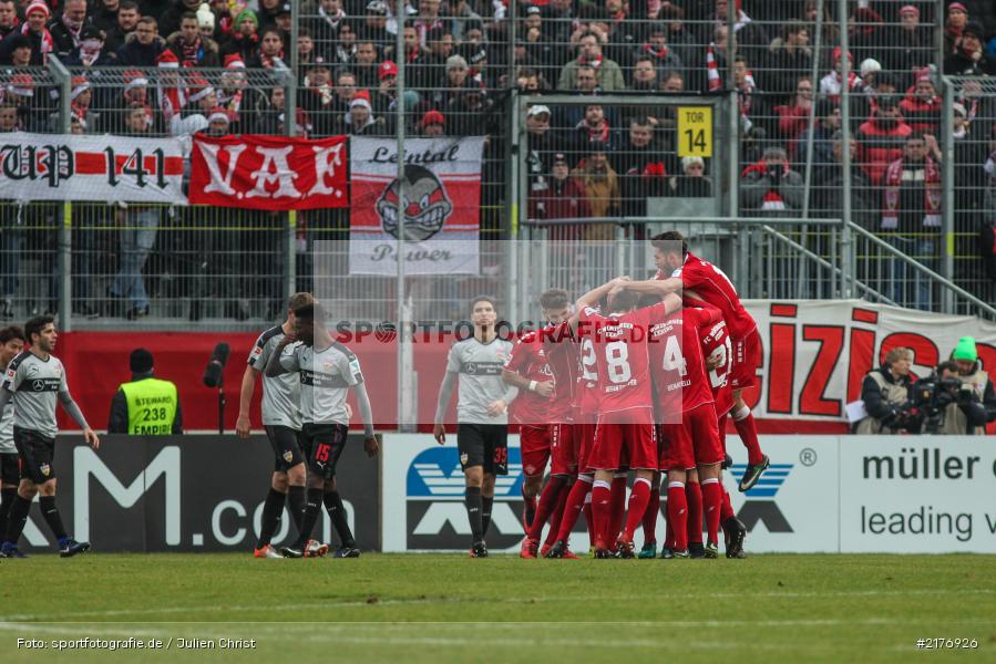 Torjubel, VfB Stuttgart, FWK 1907, Würzburg, 2. Bundesliga, flyeralarm Arena, FC Würzburger Kickers - Bild-ID: 2176926