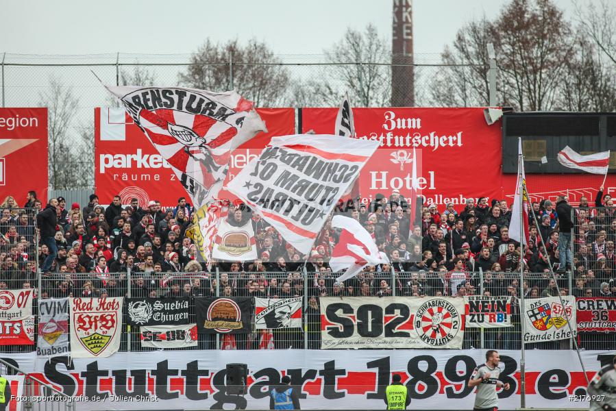 Fanblock, VfB Stuttgart, FWK 1907, Würzburg, 2. Bundesliga, flyeralarm Arena, FC Würzburger Kickers - Bild-ID: 2176927