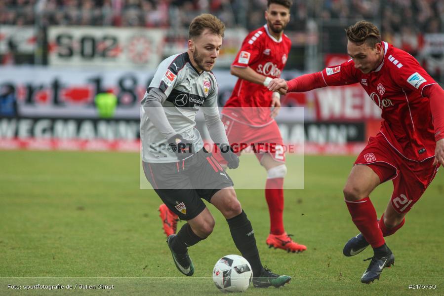 Alexandru Maxim, Tobias Schröck, VfB Stuttgart, FWK 1907, Würzburg, 2. Bundesliga, flyeralarm Arena, FC Würzburger Kickers - Bild-ID: 2176930