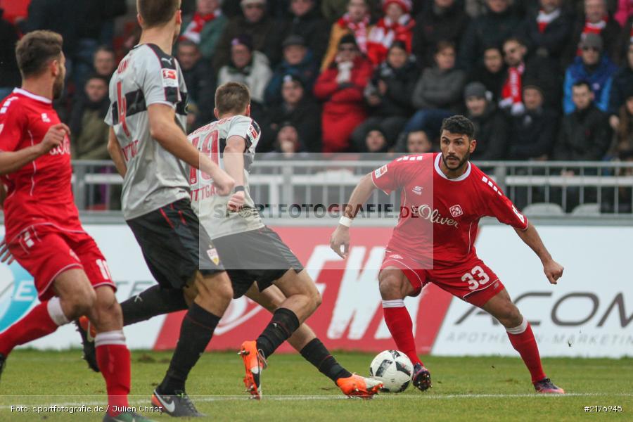 Elia Soriano, Kevin Großkreutz, VfB Stuttgart, FWK 1907, Würzburg, 2. Bundesliga, flyeralarm Arena, FC Würzburger Kickers - Bild-ID: 2176945 Elia Soriano, Kevin Großkreutz, VfB Stuttgart, FWK 1907, Würzburg, 2. Bundesliga, flyeralarm Arena, FC Würzburger Kickers - Bild-ID: 2176945