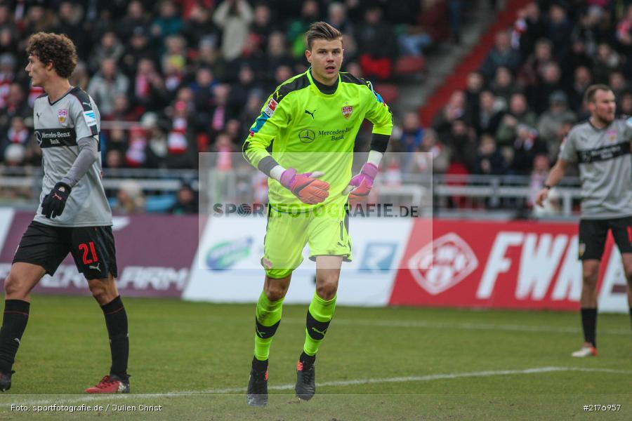 Mitch Langerak, VfB Stuttgart, FWK 1907, Würzburg, 2. Bundesliga, flyeralarm Arena, FC Würzburger Kickers - Bild-ID: 2176957