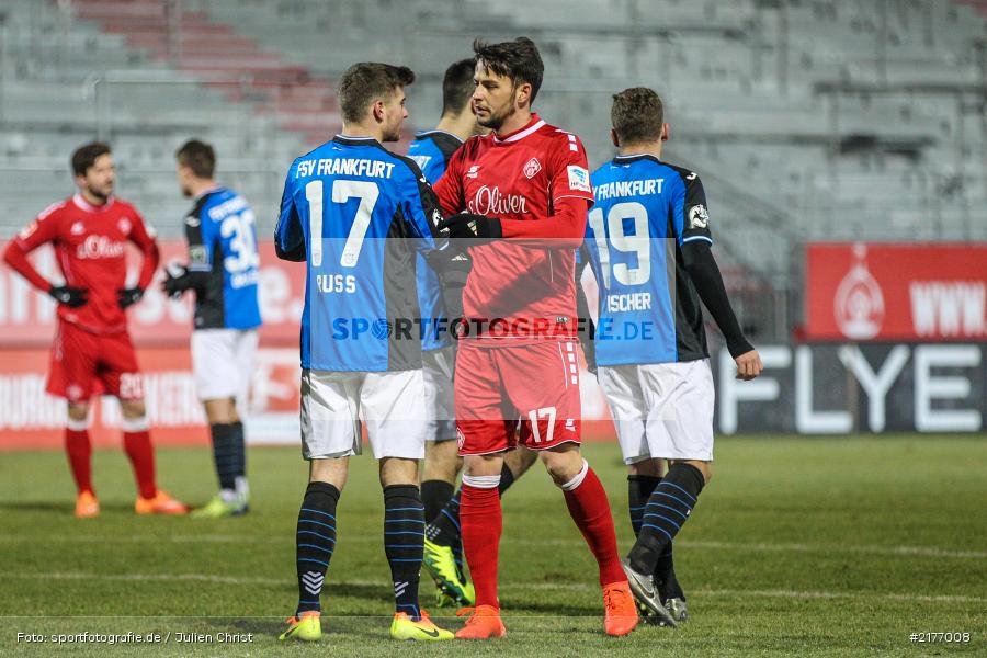 Dennis Russ, Sascha Traut, 07.01.2017, Flyeralarm-Arena, Freundschaftsspiel, FSV Frankfurt, FC Würzburger Kickers - Bild-ID: 2177008 Dennis Russ, Sascha Traut, 07.01.2017, Flyeralarm-Arena, Freundschaftsspiel, FSV Frankfurt, FC Würzburger Kickers - Bild-ID: 2177008