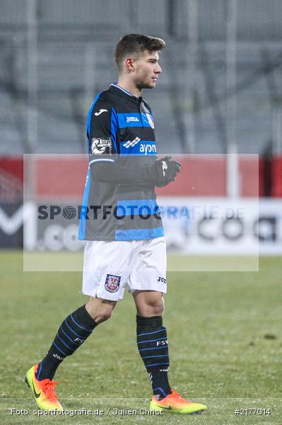 Dennis Russ, 07.01.2017, Flyeralarm-Arena, Freundschaftsspiel, FSV Frankfurt, FC Würzburger Kickers - Bild-ID: 2177014 Dennis Russ, 07.01.2017, Flyeralarm-Arena, Freundschaftsspiel, FSV Frankfurt, FC Würzburger Kickers - Bild-ID: 2177014