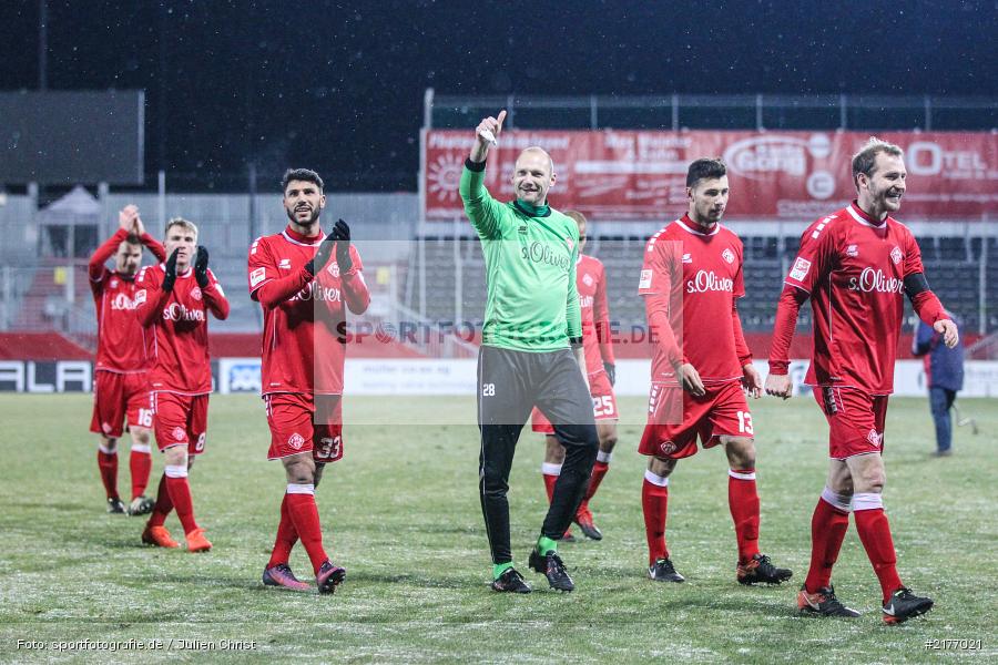 Sebastian Neumann, Robert Wulnikowski, Emanuel Taffersthofer, Elia Soriano, 07.01.2017, Flyeralarm-Arena, Freundschaftsspiel, FSV Frankfurt, FC Würzburger Kickers - Bild-ID: 2177021