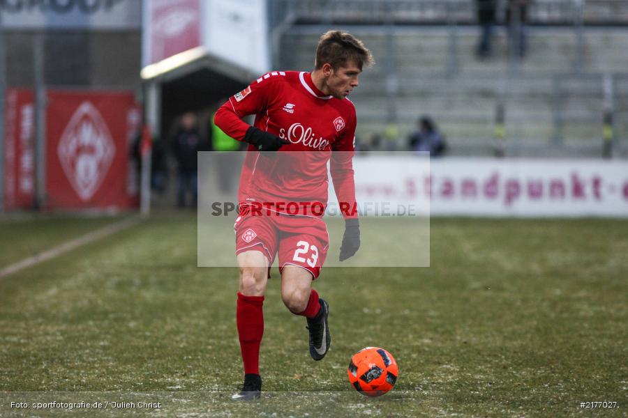 Patrick Weihrauch, 07.01.2017, Flyeralarm-Arena, Freundschaftsspiel, FSV Frankfurt, FC Würzburger Kickers - Bild-ID: 2177027