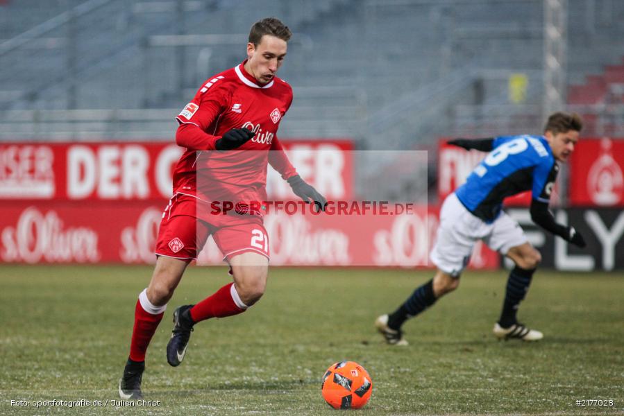 Tobias Schröck, 07.01.2017, Flyeralarm-Arena, Freundschaftsspiel, FSV Frankfurt, FC Würzburger Kickers - Bild-ID: 2177028