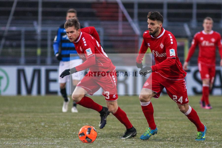 Valdet Rama, Patrick Weihrauch, 07.01.2017, Flyeralarm-Arena, Freundschaftsspiel, FSV Frankfurt, FC Würzburger Kickers - Bild-ID: 2177030