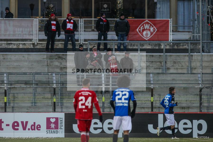 Kickers Fanblock, 07.01.2017, Flyeralarm-Arena, Freundschaftsspiel, FSV Frankfurt, FC Würzburger Kickers - Bild-ID: 2177036