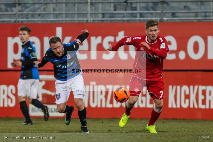 Felix Müller, Patrick Ochs, 07.01.2017, Flyeralarm-Arena, Freundschaftsspiel, FSV Frankfurt, FC Würzburger Kickers - Bild-ID: 2177037