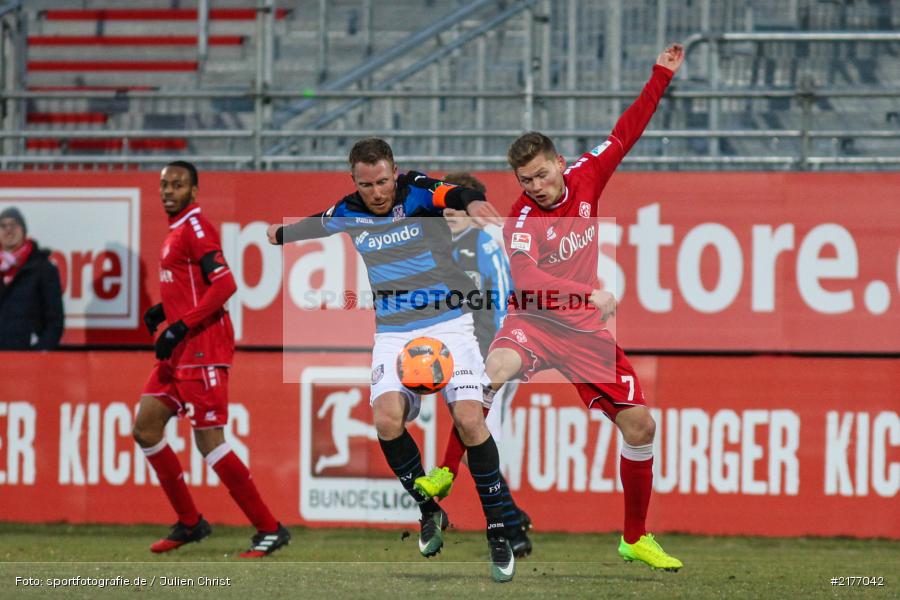 Felix Müller, Patrick Ochs, 07.01.2017, Flyeralarm-Arena, Freundschaftsspiel, FSV Frankfurt, FC Würzburger Kickers - Bild-ID: 2177042