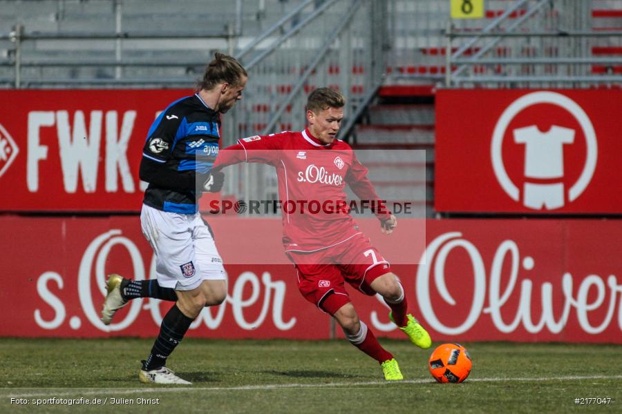 Felix Müller, Marc Heitmeier, 07.01.2017, Flyeralarm-Arena, Freundschaftsspiel, FSV Frankfurt, FC Würzburger Kickers - Bild-ID: 2177047