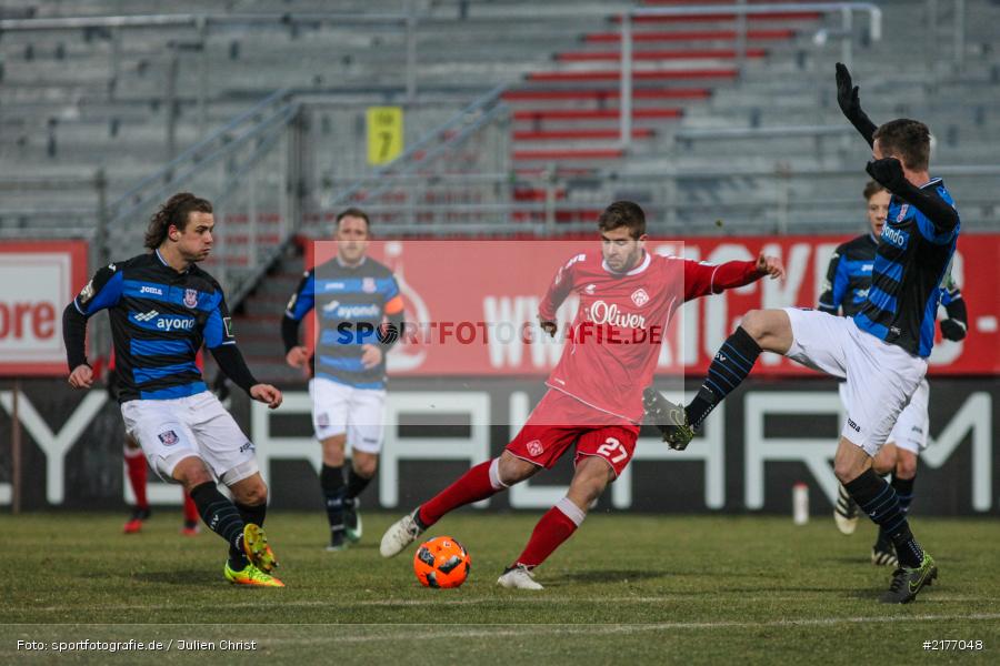 Marco Königs, Steffen Schäfer, 07.01.2017, Flyeralarm-Arena, Freundschaftsspiel, FSV Frankfurt, FC Würzburger Kickers - Bild-ID: 2177048