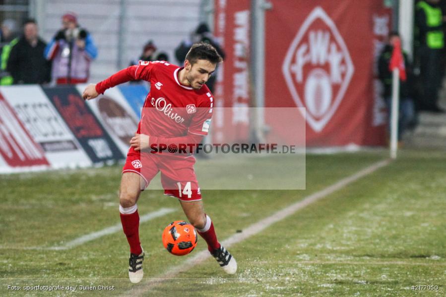 Joannis Karsanidis, 07.01.2017, Flyeralarm-Arena, Freundschaftsspiel, FSV Frankfurt, FC Würzburger Kickers - Bild-ID: 2177050