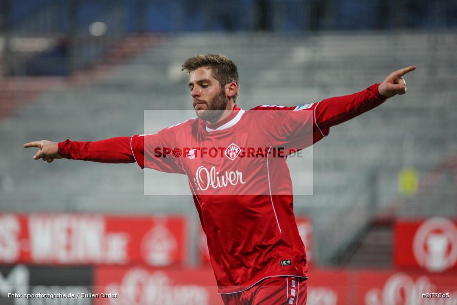 Torjubel, Marco Königs, 07.01.2017, Flyeralarm-Arena, Freundschaftsspiel, FSV Frankfurt, FC Würzburger Kickers - Bild-ID: 2177065