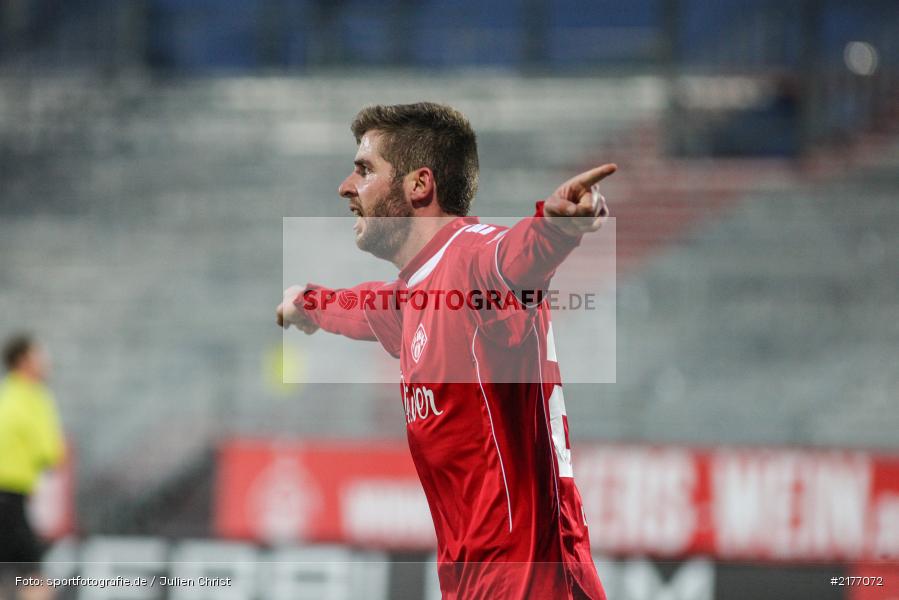 Torjubel, Marco Königs, 07.01.2017, Flyeralarm-Arena, Freundschaftsspiel, FSV Frankfurt, FC Würzburger Kickers - Bild-ID: 2177072