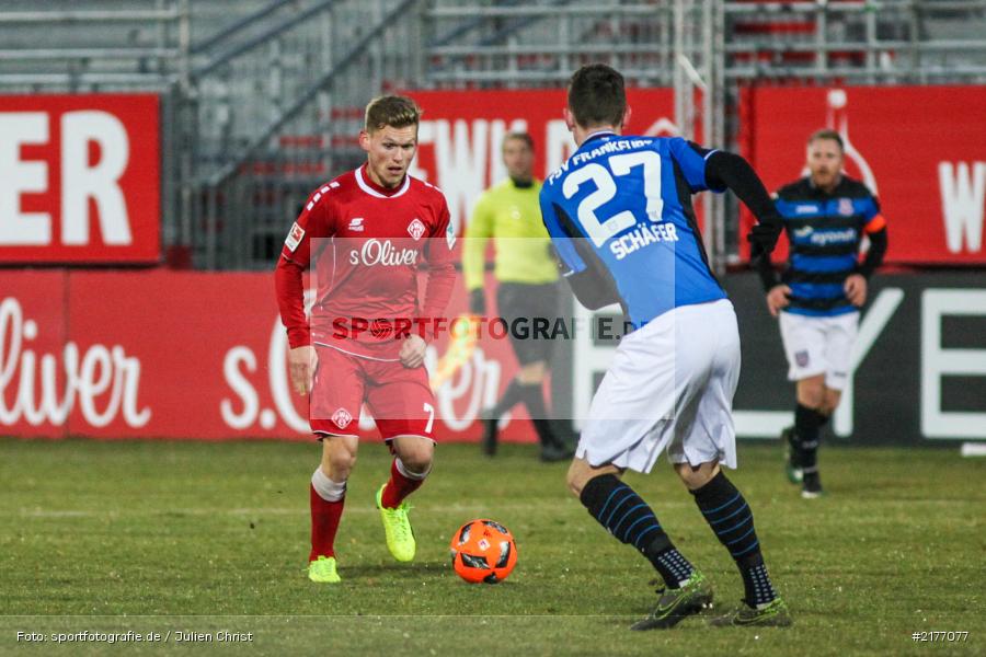 Felix Müller, Steffen Schäfer, 07.01.2017, Flyeralarm-Arena, Freundschaftsspiel, FSV Frankfurt, FC Würzburger Kickers - Bild-ID: 2177077 Felix Müller, Steffen Schäfer, 07.01.2017, Flyeralarm-Arena, Freundschaftsspiel, FSV Frankfurt, FC Würzburger Kickers - Bild-ID: 2177077