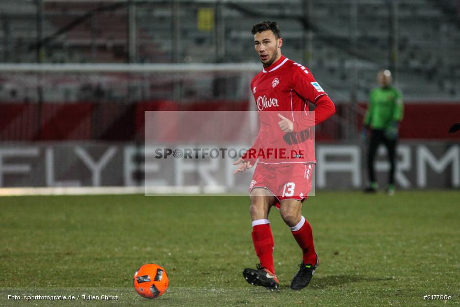 Lukas Fröde, 07.01.2017, Flyeralarm-Arena, Freundschaftsspiel, FSV Frankfurt, FC Würzburger Kickers - Bild-ID: 2177086 Lukas Fröde, 07.01.2017, Flyeralarm-Arena, Freundschaftsspiel, FSV Frankfurt, FC Würzburger Kickers - Bild-ID: 2177086
