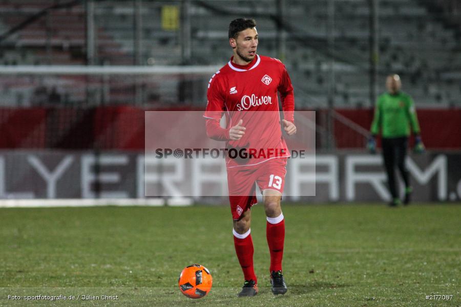 Lukas Fröde, 07.01.2017, Flyeralarm-Arena, Freundschaftsspiel, FSV Frankfurt, FC Würzburger Kickers - Bild-ID: 2177087 Lukas Fröde, 07.01.2017, Flyeralarm-Arena, Freundschaftsspiel, FSV Frankfurt, FC Würzburger Kickers - Bild-ID: 2177087