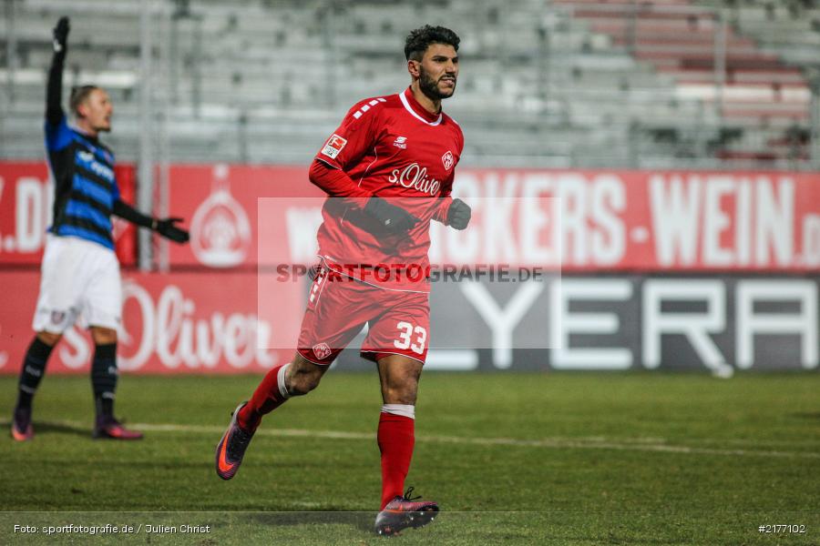 Jannis Pellowski, Elia Soriano, 07.01.2017, Flyeralarm-Arena, Freundschaftsspiel, FSV Frankfurt, FC Würzburger Kickers - Bild-ID: 2177102