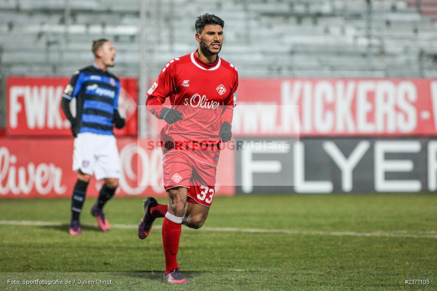 Elia Soriano, 07.01.2017, Flyeralarm-Arena, Freundschaftsspiel, FSV Frankfurt, FC Würzburger Kickers - Bild-ID: 2177103