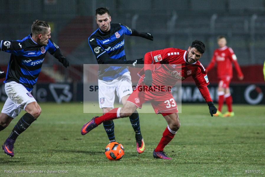 Elia Soriano, 07.01.2017, Flyeralarm-Arena, Freundschaftsspiel, FSV Frankfurt, FC Würzburger Kickers - Bild-ID: 2177105